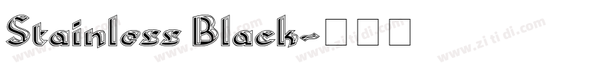 Stainless Black字体转换